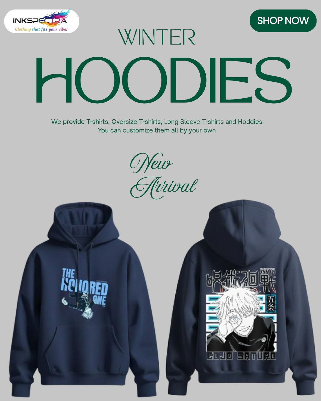 (Gojo Satoru) Navy Hoodie