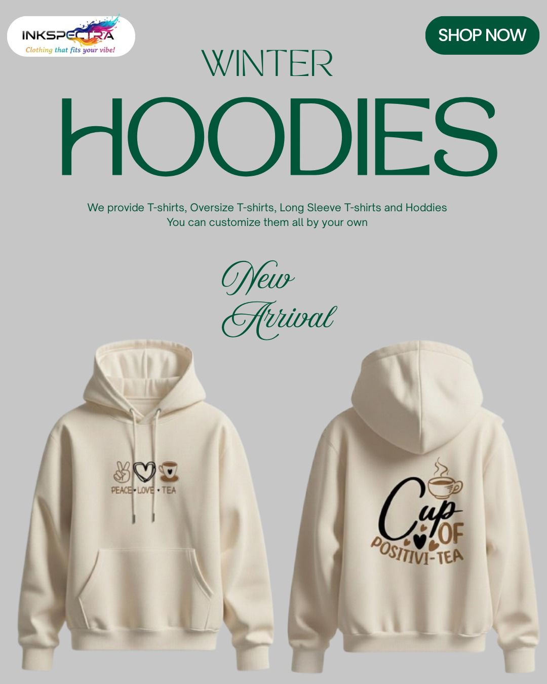 Cream Hoodie