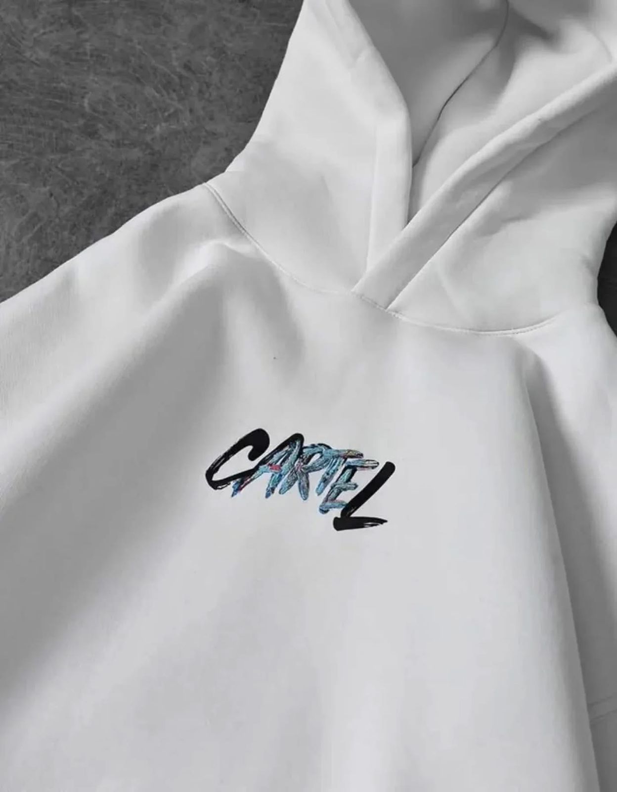 Cartel white hoodie